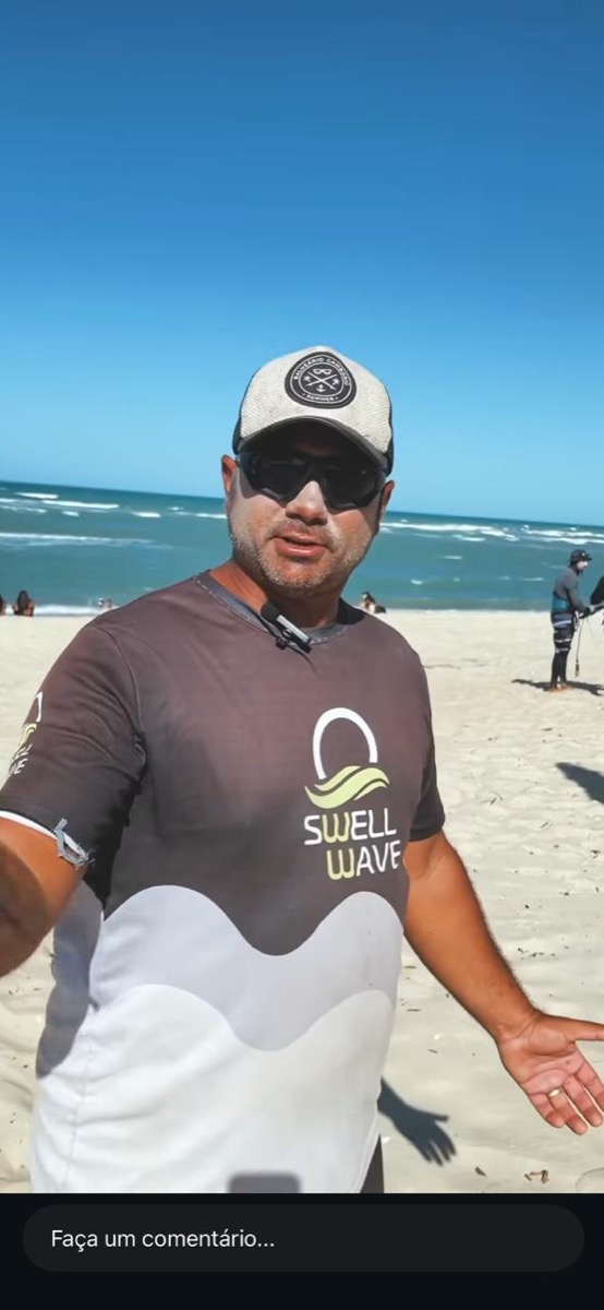 Angelo Gustavo, professor de kitesurf federado pela ABK
